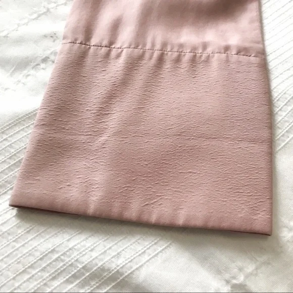 Cos BLUSH PINK COTTON & SILK WIDE SLEEVE CREW NECK BLOUSE - XS - Picture 8 of 10